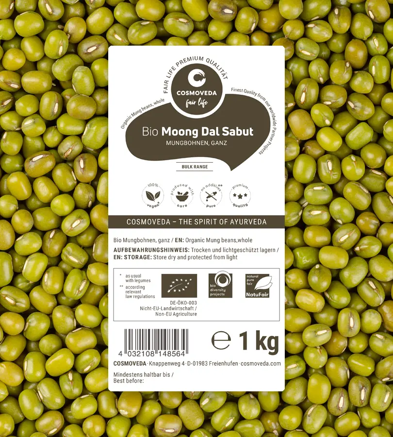 BIO Moong Dal Sabut - Mungbohnen Bulk