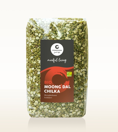 BIO Moong Dal Chilka - halbierte Mungbohnen
